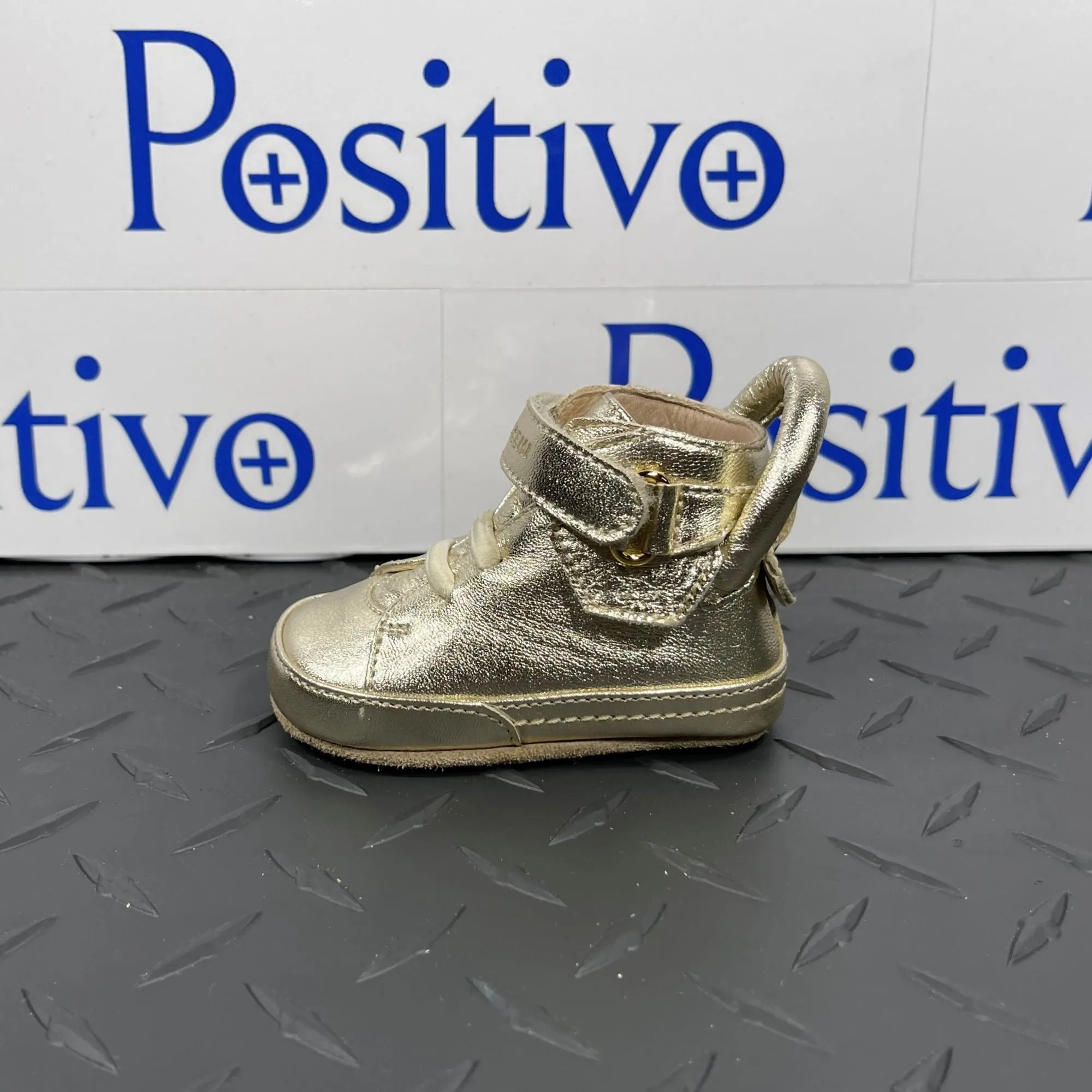 Buscemi 100MM Baby Gold Leather Sneakers