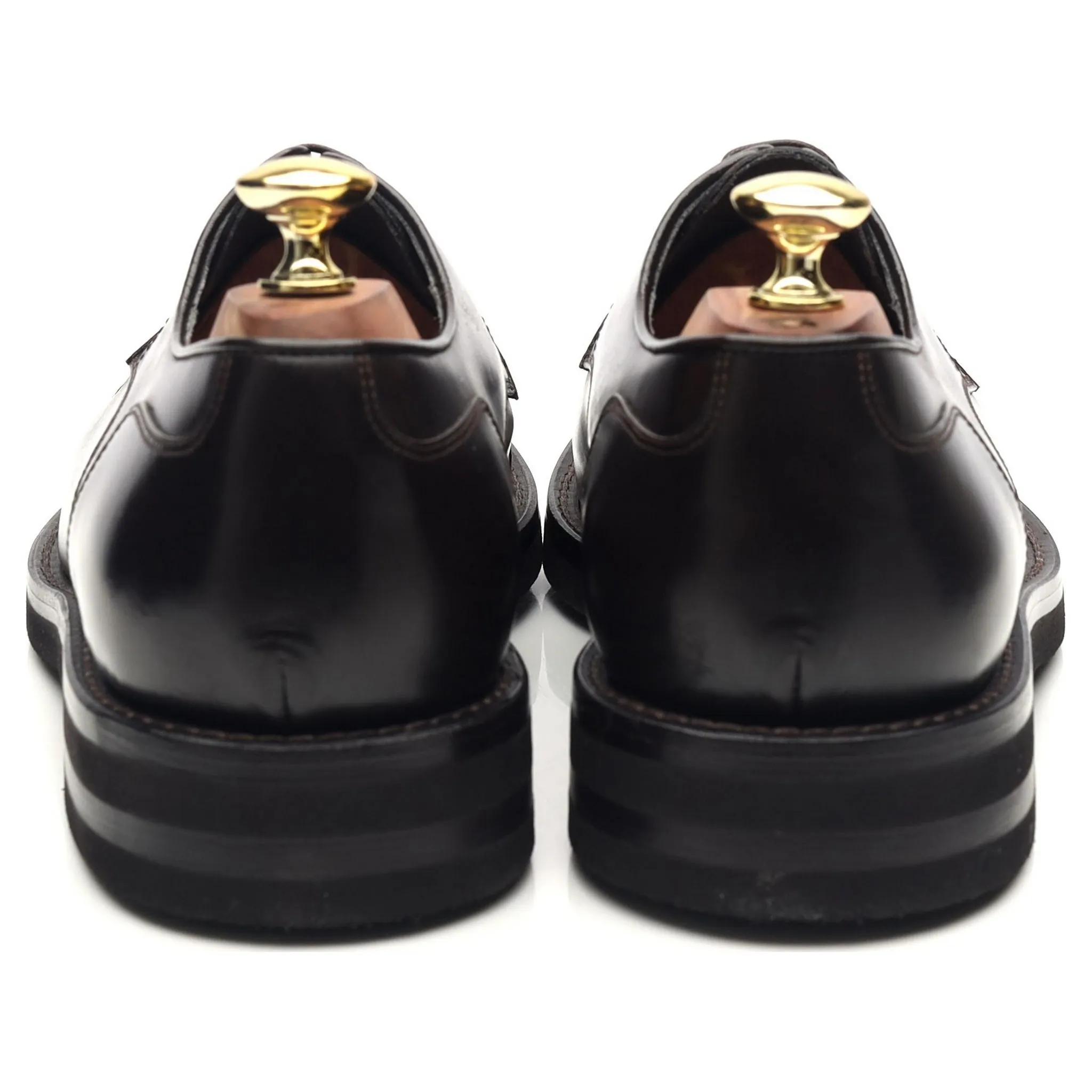 Dark Brown Leather Cap Toe Derby UK 6 EU 40