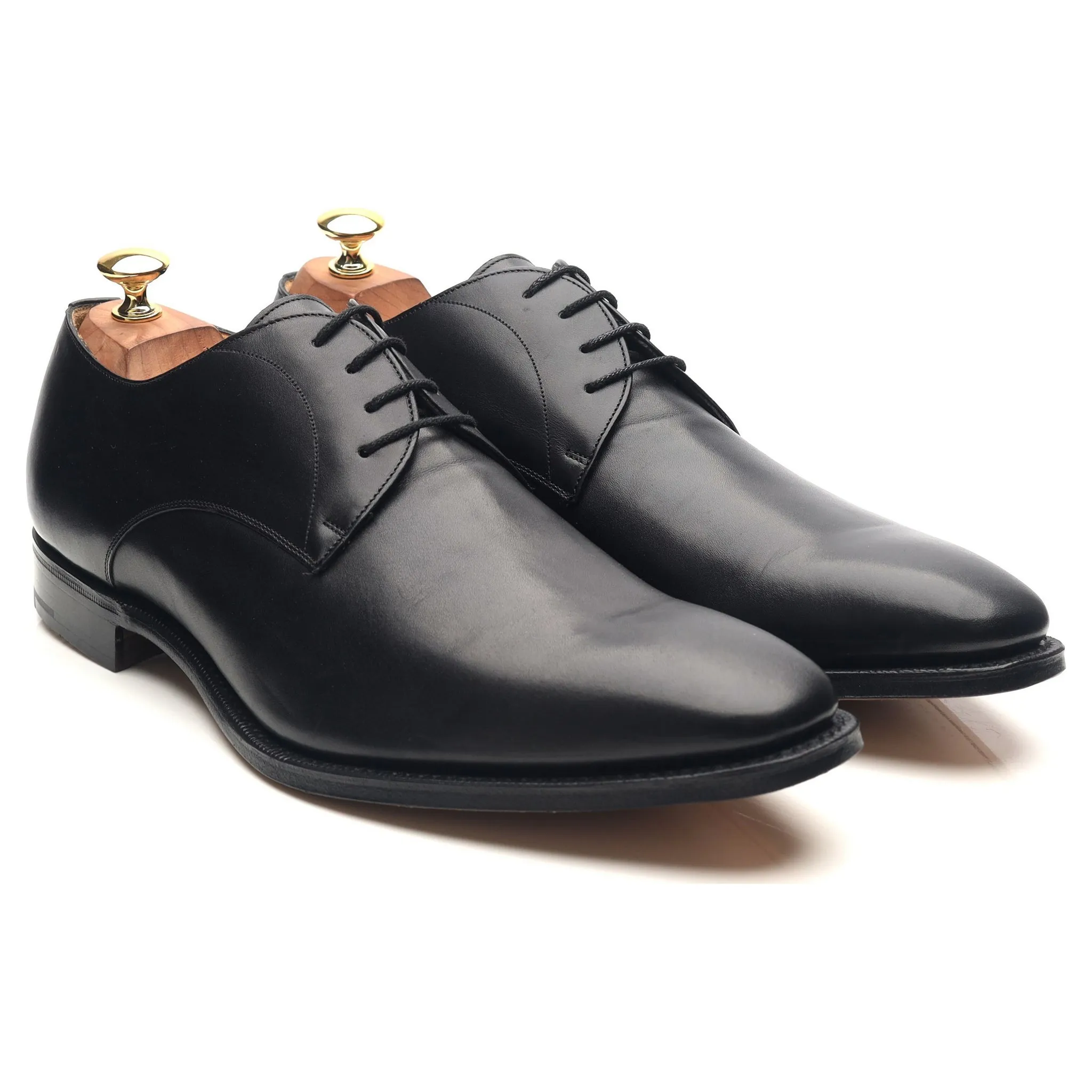 'Sawley' Black Leather Derby UK 10.5 G